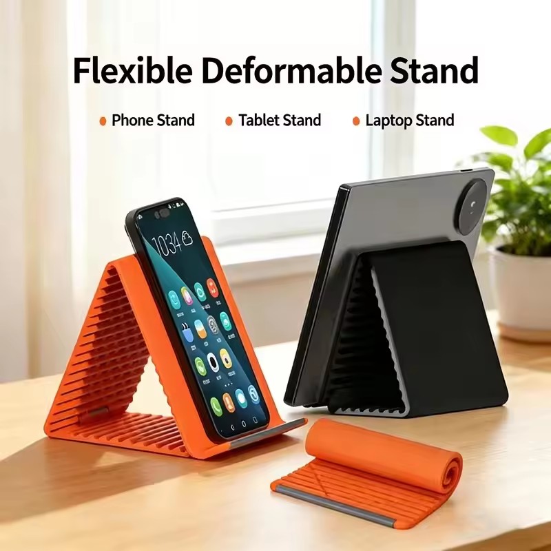 Useful Tablet Accessories - Uniwersalny, przenośny silikonowy stojak na telefon,
