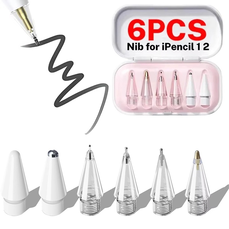 Ipad Pencil Stylus - 6 szt. Wymienne końcówki do Apple