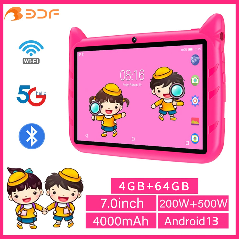 Kids Tablet With Accessories - BDF 7-calowy tablet dziecięcy Android 13,