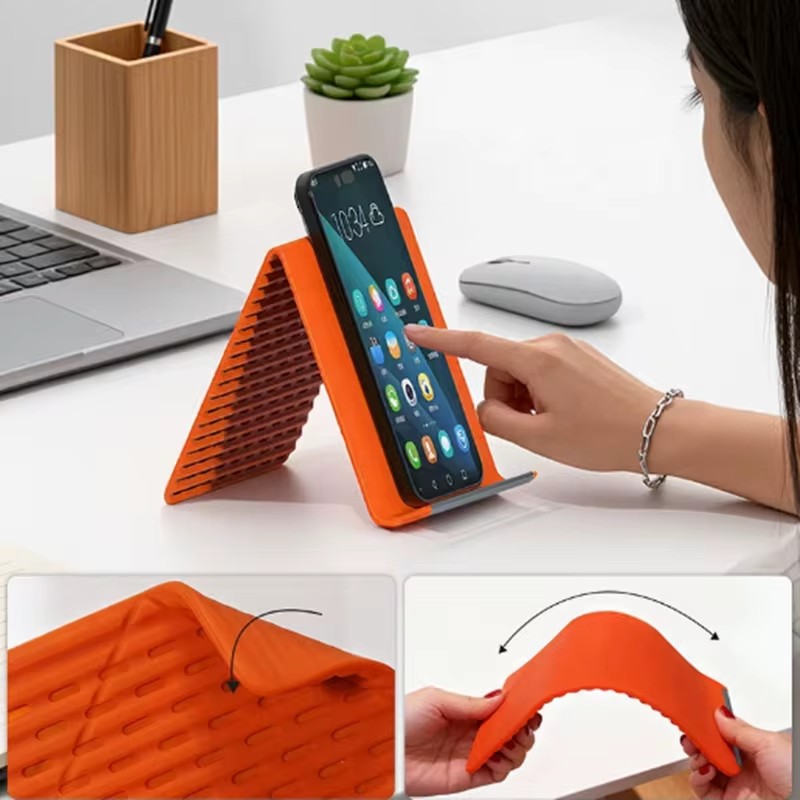 Useful Tablet Accessories - Elastyczny, składany silikonowy uchwyt na telefon,