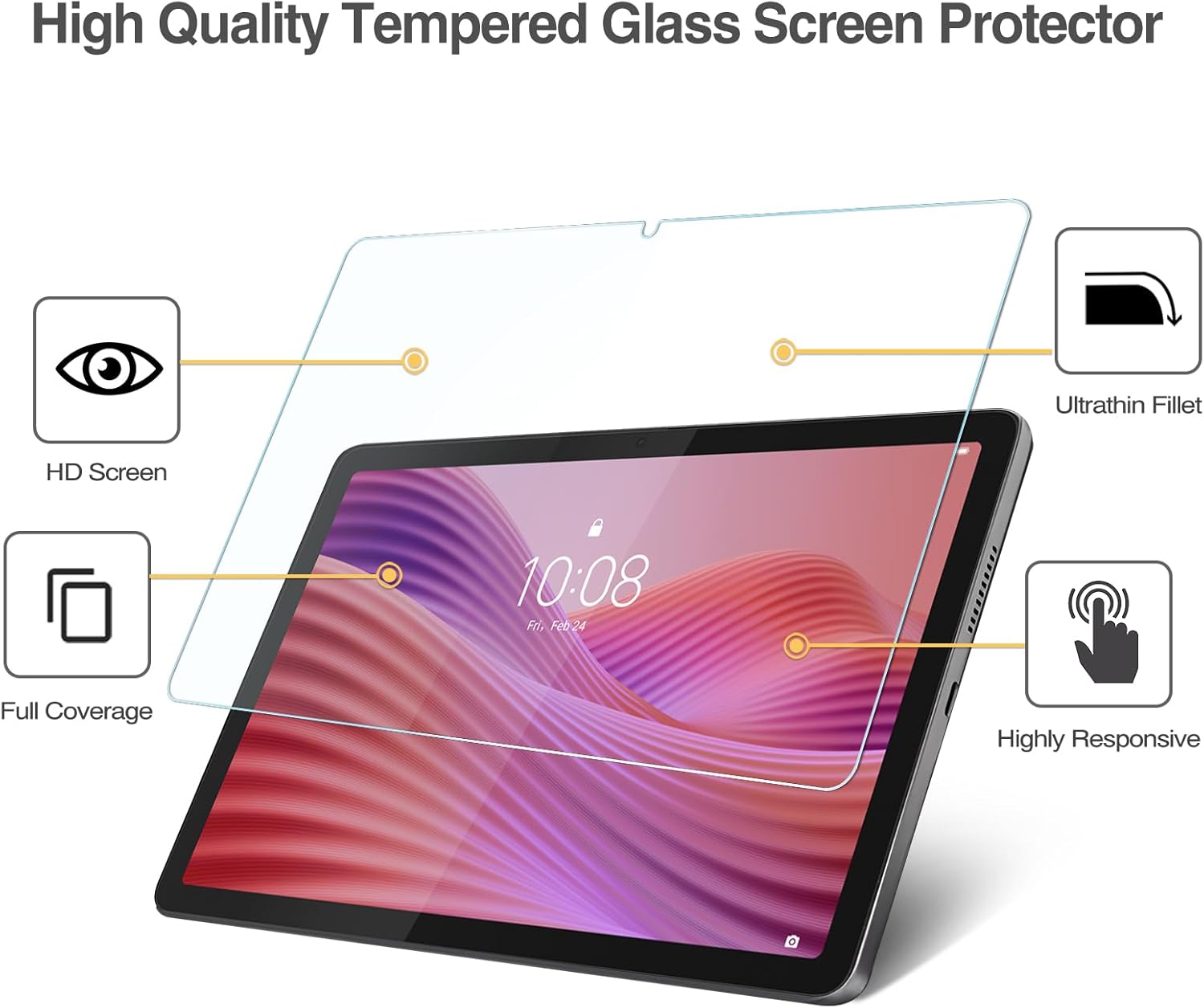 1 szt. Szkło Hartowane 9H na E – Temu Tablet Accessories recenzja i cena