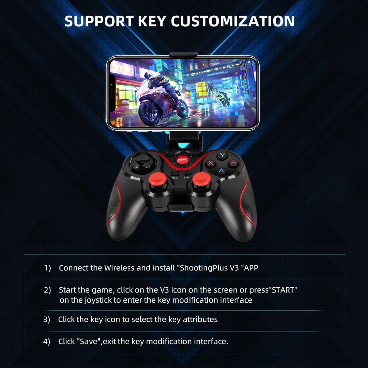 GAMINJA Bezprzewodowy kontrole – Android Tablet Gaming Accessories recenzja i cena