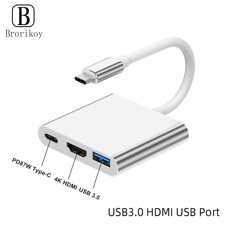 Hub USB Typu C 3 w 1 z 4K HDMI – Tablet Accessories For Samsung recenzja i cena