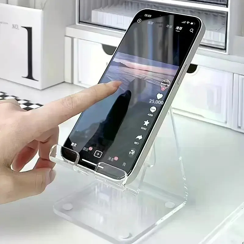 Przezroczysty akrylowy stojak  – Tablet Phone Accessories recenzja i cena