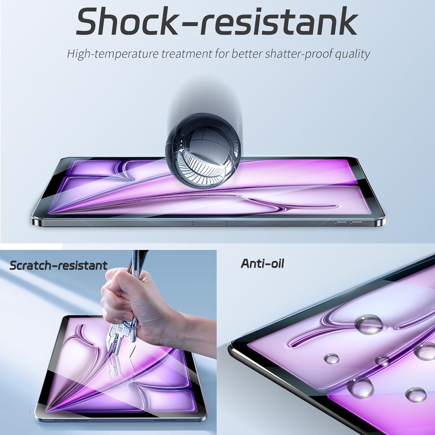 2 sztuki szkła hartowanego 9H  – Temu Tablet Accessories recenzja i cena