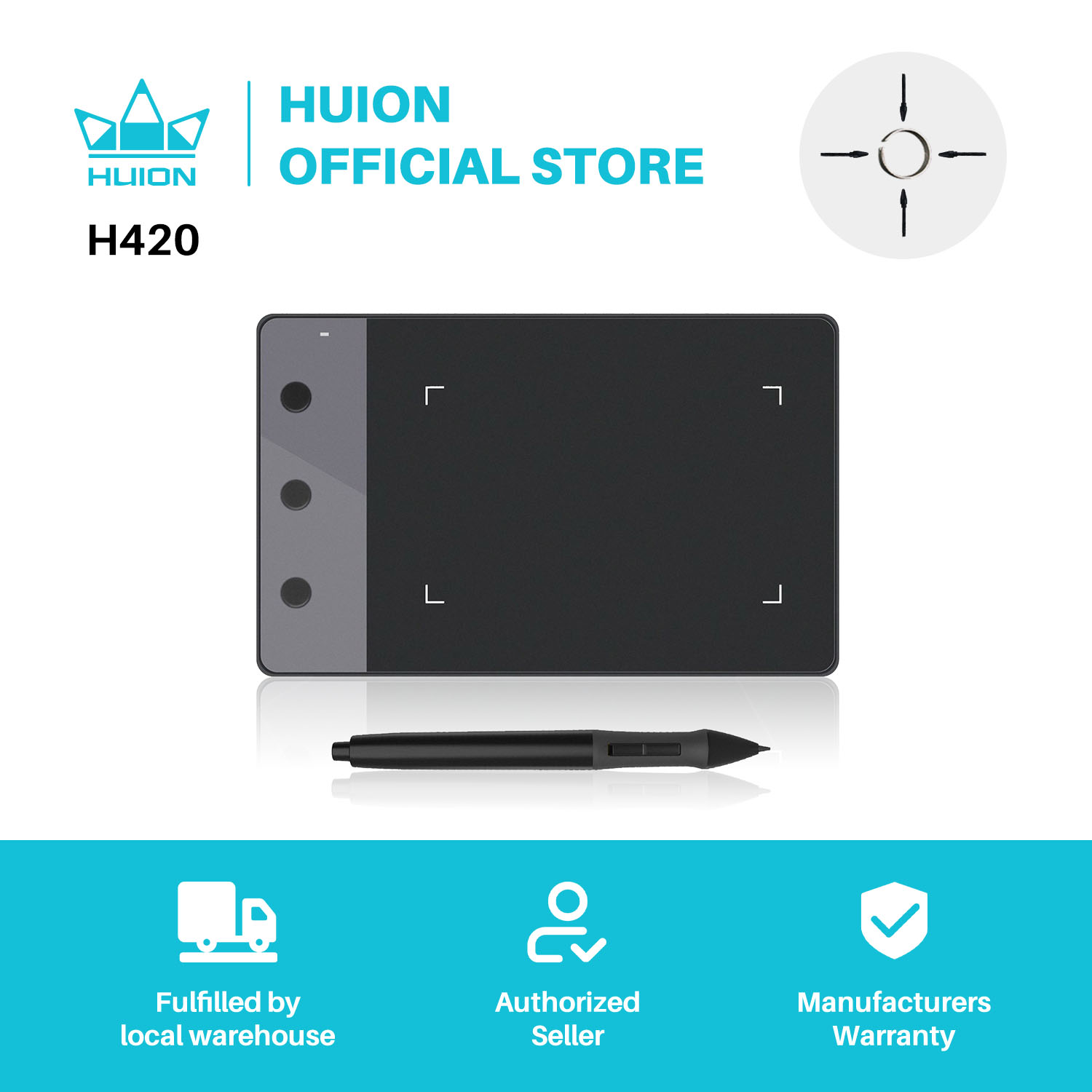 Nowe tablety graficzne HUION H – Huion Tablet Accessories recenzja i cena